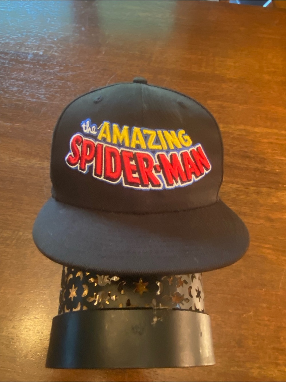 Marvel New Era 9FIFTY The Amazing Spider-Man Snapback Hat Cap Black Logo Men